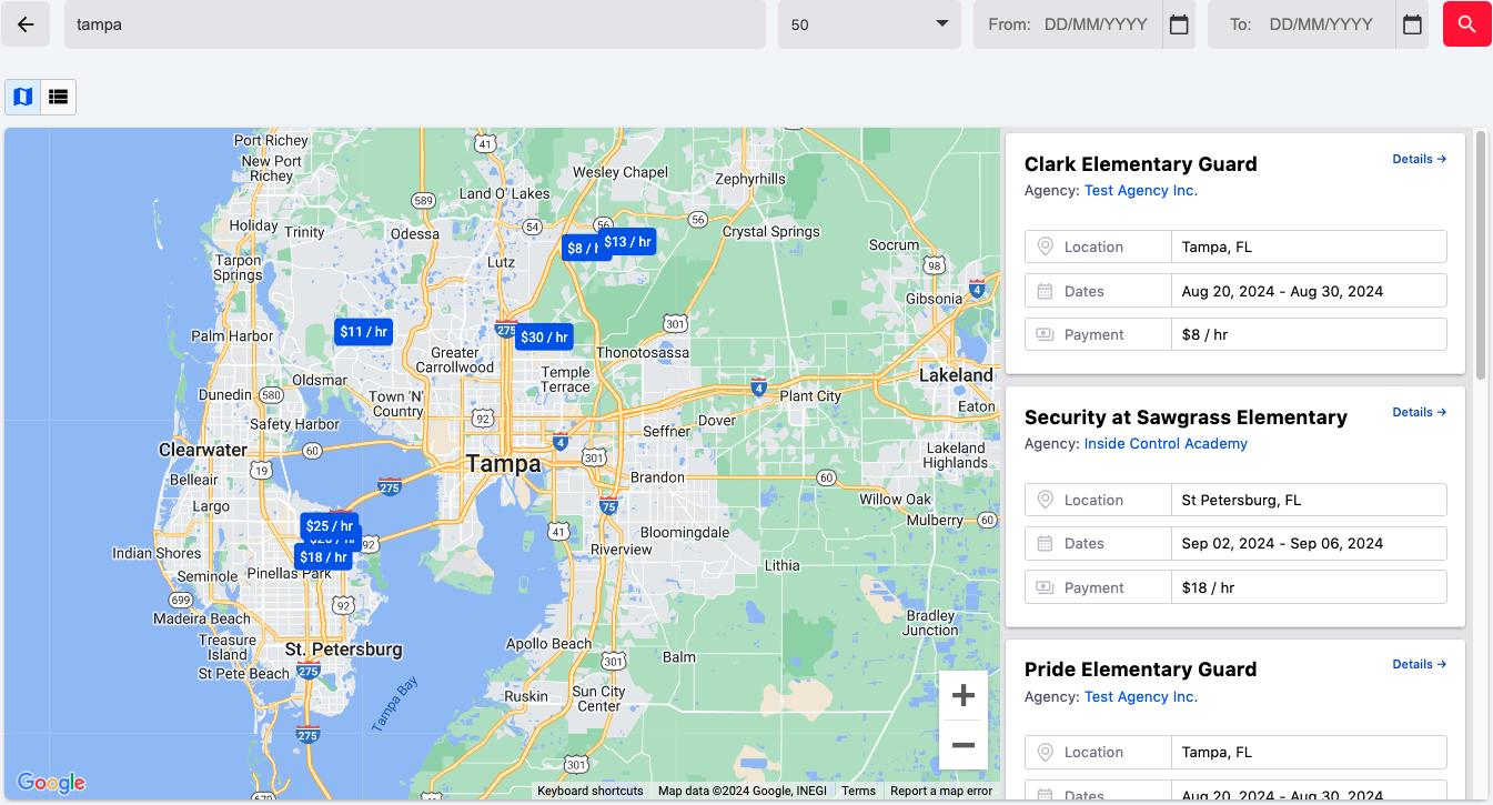 search features ui